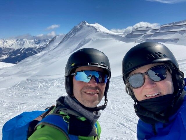 Chano en Willeke Waterman op de piste